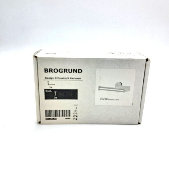 Ikea Brogrund Stainless Steel Toilet paper Roll Holder - Picture 6 of 9